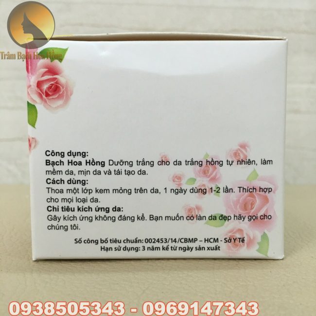 Kem Bạch Hoa Hồng 10g trái