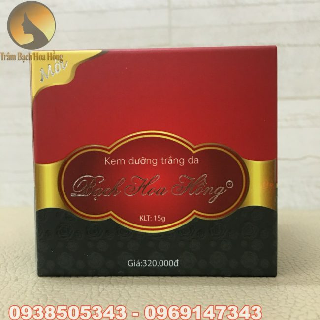 Kem Bạch Hoa Hồng 15g mặt sau